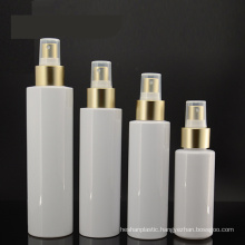 100ml White Pet Bottle with Golden Pump and Golden Disc Cap